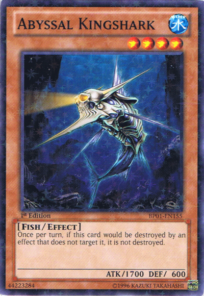 Abyssal Kingshark [BP01-EN155] Starfoil Rare | Jomio and Rueliete's Cards and Comics