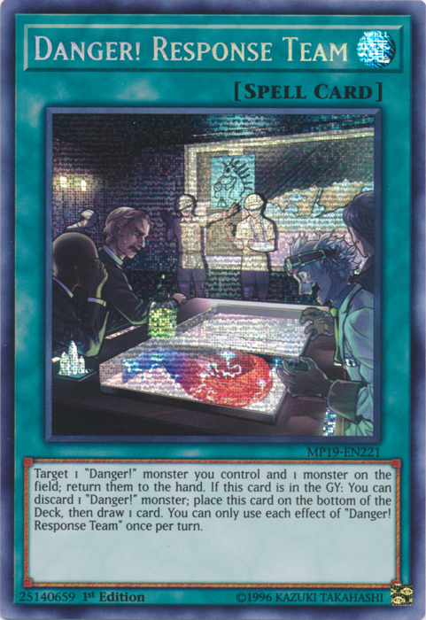 Danger! Response Team [MP19-EN221] Prismatic Secret Rare | Jomio and Rueliete's Cards and Comics