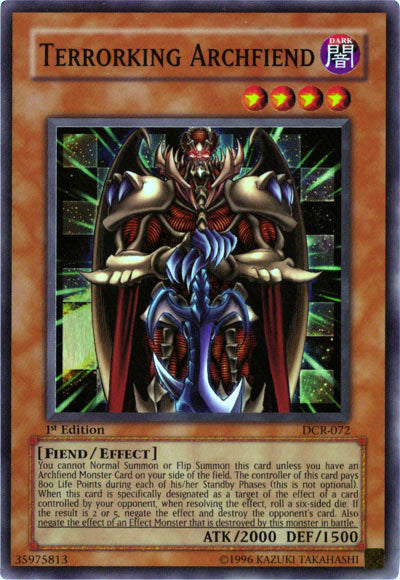 Terrorking Archfiend [DCR-072] Super Rare | Jomio and Rueliete's Cards and Comics