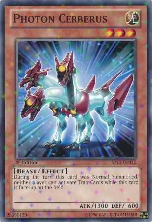Photon Cerberus [SP13-EN012] Starfoil Rare | Jomio and Rueliete's Cards and Comics
