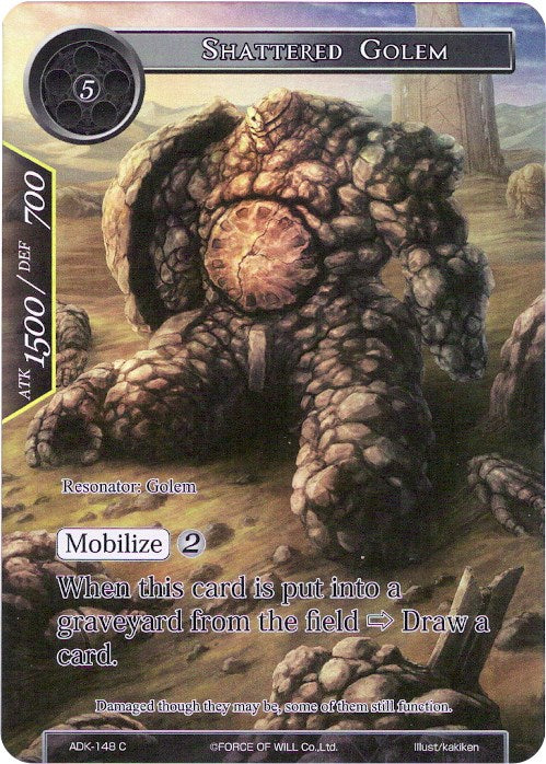 Shattered Golem (Full Art) (ADK-148) [Advent of the Demon King] | Jomio and Rueliete's Cards and Comics