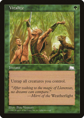 Vitalize [Weatherlight] | Jomio and Rueliete's Cards and Comics
