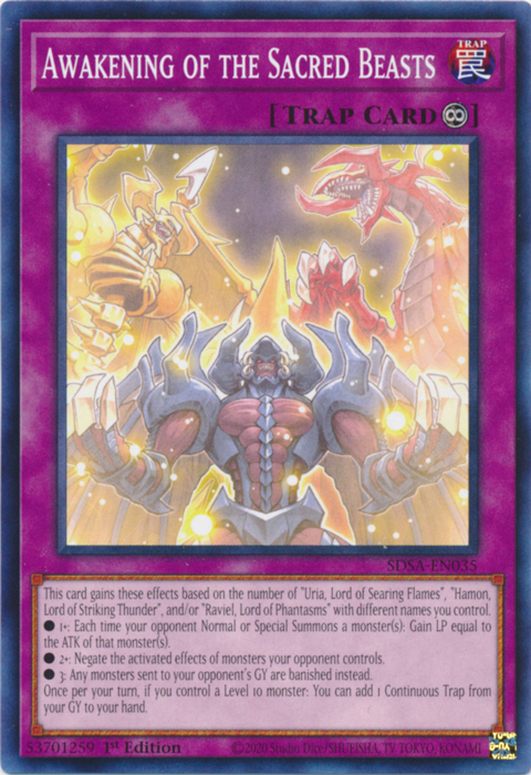 Awakening of the Sacred Beasts [SDSA-EN035] Common | Jomio and Rueliete's Cards and Comics