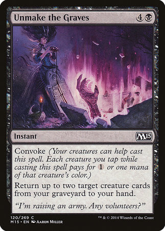 Unmake the Graves [Magic 2015] | Jomio and Rueliete's Cards and Comics