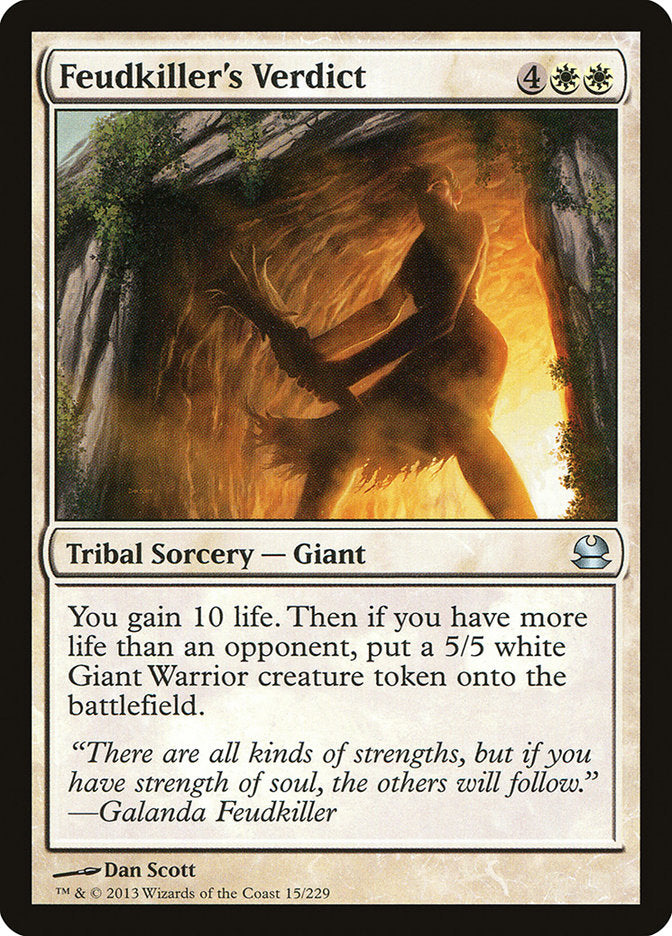 Feudkiller's Verdict [Modern Masters] | Jomio and Rueliete's Cards and Comics