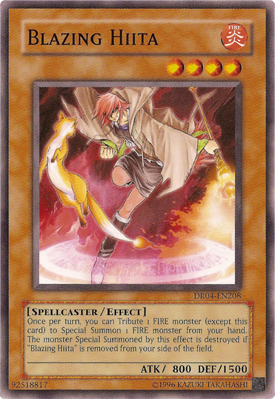 Blazing Hiita [DR04-EN208] Common | Jomio and Rueliete's Cards and Comics