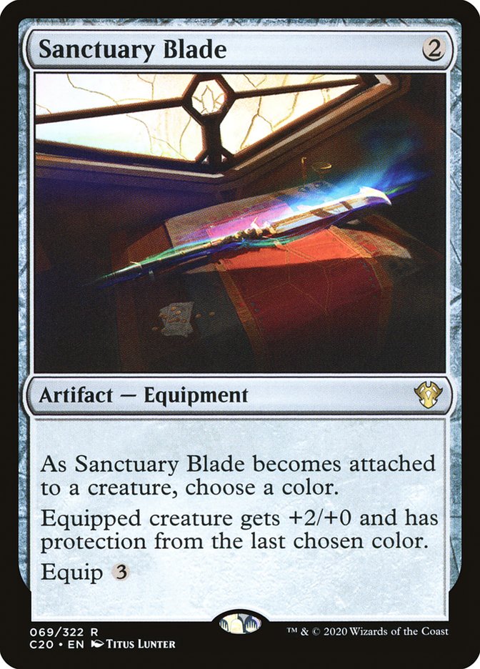 Sanctuary Blade [Commander 2020] | Jomio and Rueliete's Cards and Comics