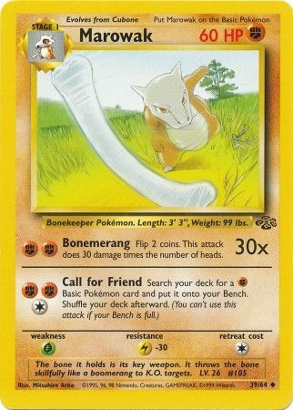 Marowak (39/64) [Jungle Unlimited] | Jomio and Rueliete's Cards and Comics