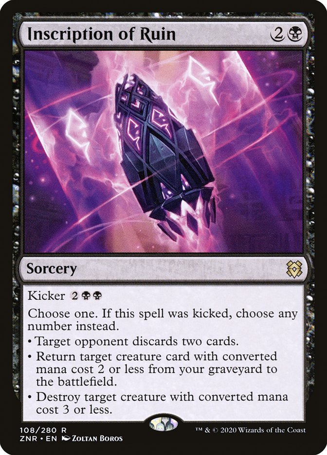 Inscription of Ruin [Zendikar Rising] | Jomio and Rueliete's Cards and Comics
