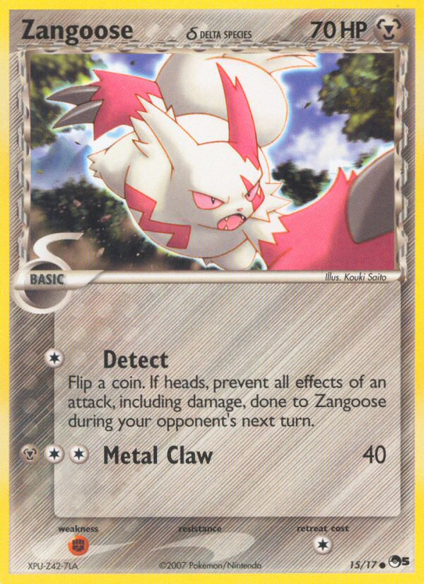 Zangoose (15/17) (Delta Species) [POP Series 5] | Jomio and Rueliete's Cards and Comics