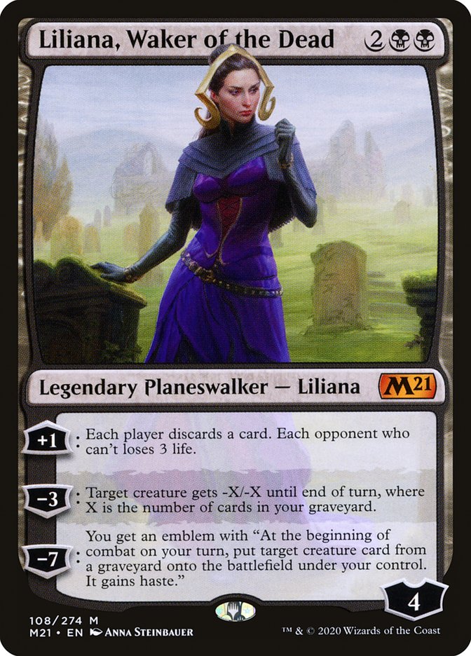 Liliana, Waker of the Dead [Core Set 2021] | Jomio and Rueliete's Cards and Comics