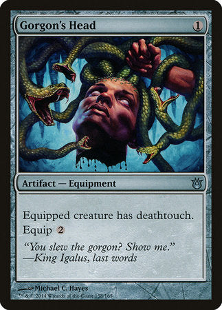 Gorgon's Head [Born of the Gods] | Jomio and Rueliete's Cards and Comics
