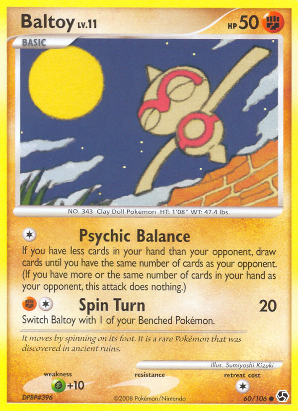 Baltoy (60/106) [Diamond & Pearl: Great Encounters] | Jomio and Rueliete's Cards and Comics