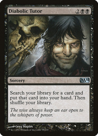 Diabolic Tutor [Magic 2014] | Jomio and Rueliete's Cards and Comics