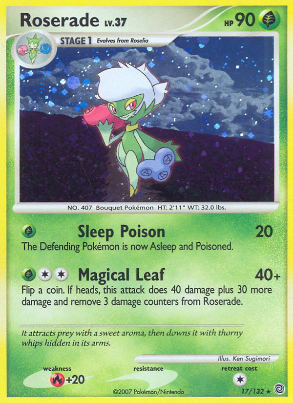 Roserade (17/132) [Diamond & Pearl: Secret Wonders] | Jomio and Rueliete's Cards and Comics