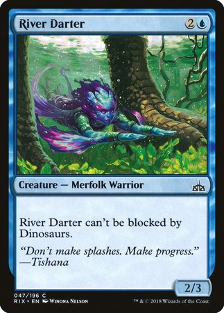 River Darter [Rivals of Ixalan] | Jomio and Rueliete's Cards and Comics