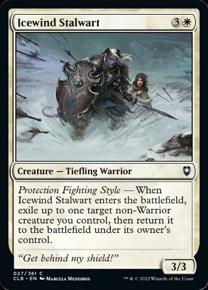 Icewind Stalwart [Commander Legends: Battle for Baldur's Gate] | Jomio and Rueliete's Cards and Comics