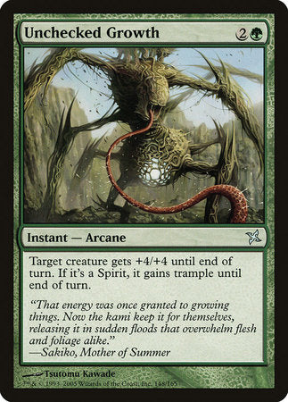 Unchecked Growth [Betrayers of Kamigawa] | Jomio and Rueliete's Cards and Comics