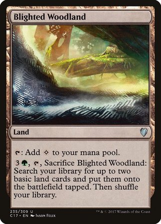 Blighted Woodland [Commander 2017] | Jomio and Rueliete's Cards and Comics