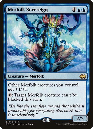 Merfolk Sovereign [Duel Decks: Merfolk vs. Goblins] | Jomio and Rueliete's Cards and Comics