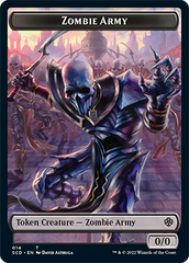 Zombie // Zombie Army Double-Sided Token [Starter Commander Decks] | Jomio and Rueliete's Cards and Comics