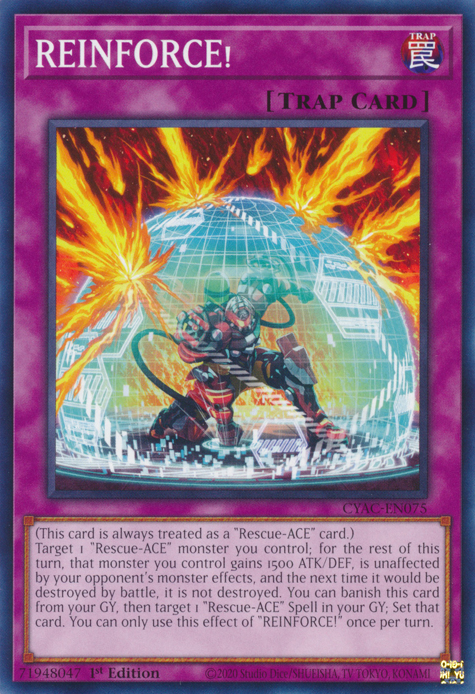 REINFORCE! [CYAC-EN075] Common | Jomio and Rueliete's Cards and Comics