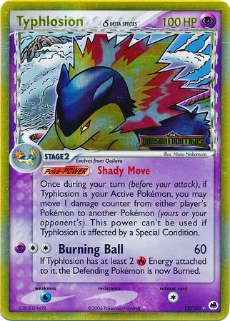 Typhlosion (12/101) (Delta Species) (Stamped) [EX: Dragon Frontiers] | Jomio and Rueliete's Cards and Comics