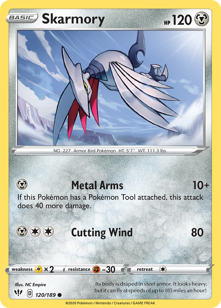 Skarmory (120/189) [Sword & Shield: Darkness Ablaze] | Jomio and Rueliete's Cards and Comics