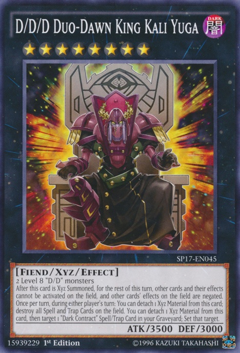 D/D/D Duo-Dawn King Kali Yuga [SP17-EN045] Common | Jomio and Rueliete's Cards and Comics