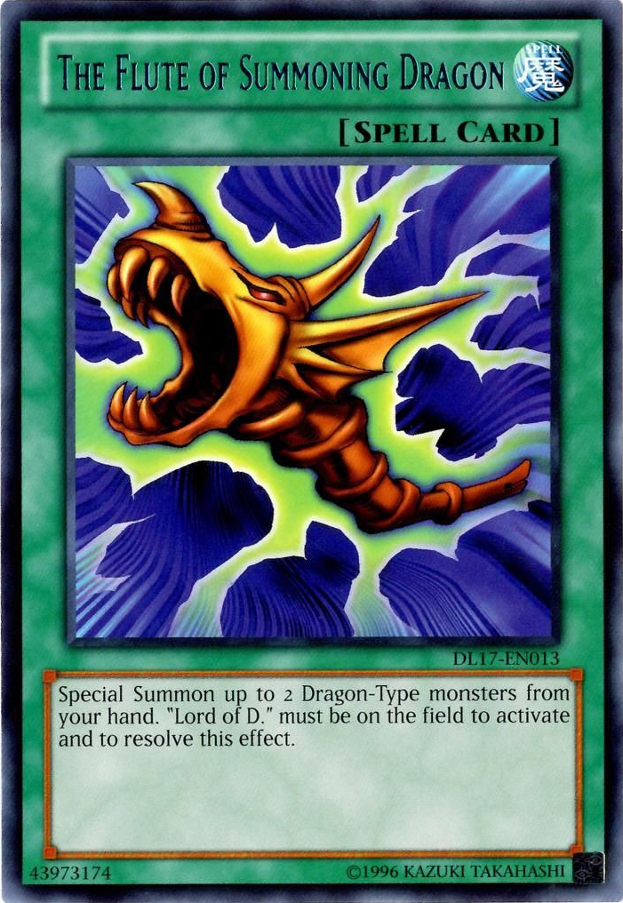 The Flute of Summoning Dragon (Blue) [DL17-EN013] Rare | Jomio and Rueliete's Cards and Comics