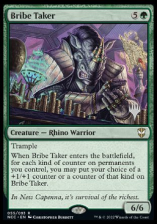 Bribe Taker (Promo Pack) [Streets of New Capenna Commander Promos] | Jomio and Rueliete's Cards and Comics
