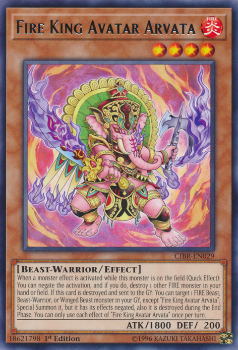 Fire King Avatar Arvata [CIBR-EN029] Rare | Jomio and Rueliete's Cards and Comics