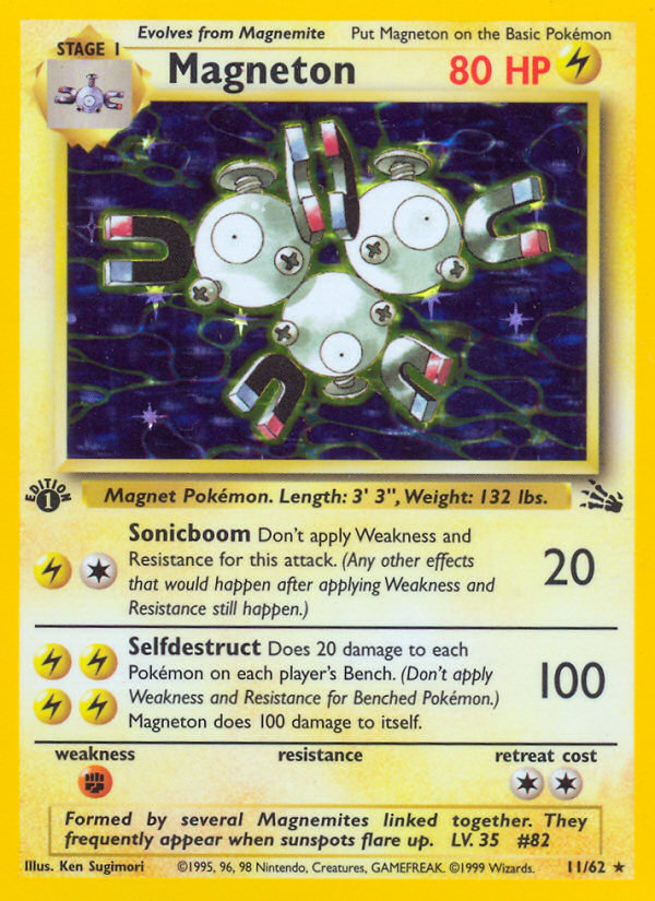 Magneton (11/62) [Fossil 1st Edition] | Jomio and Rueliete's Cards and Comics