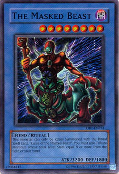 The Masked Beast [DB1-EN214] Super Rare | Jomio and Rueliete's Cards and Comics