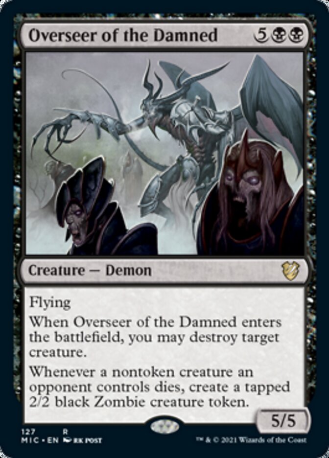 Overseer of the Damned [Innistrad: Midnight Hunt Commander] | Jomio and Rueliete's Cards and Comics