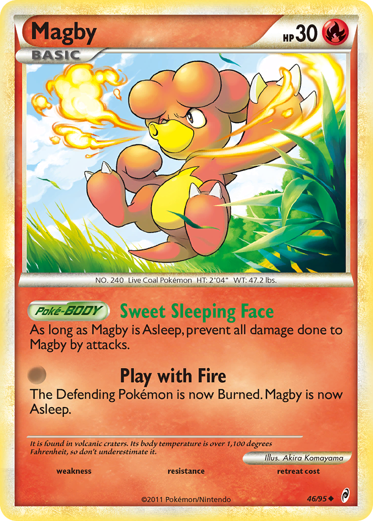 Magby (46/95) [HeartGold & SoulSilver: Call of Legends] | Jomio and Rueliete's Cards and Comics