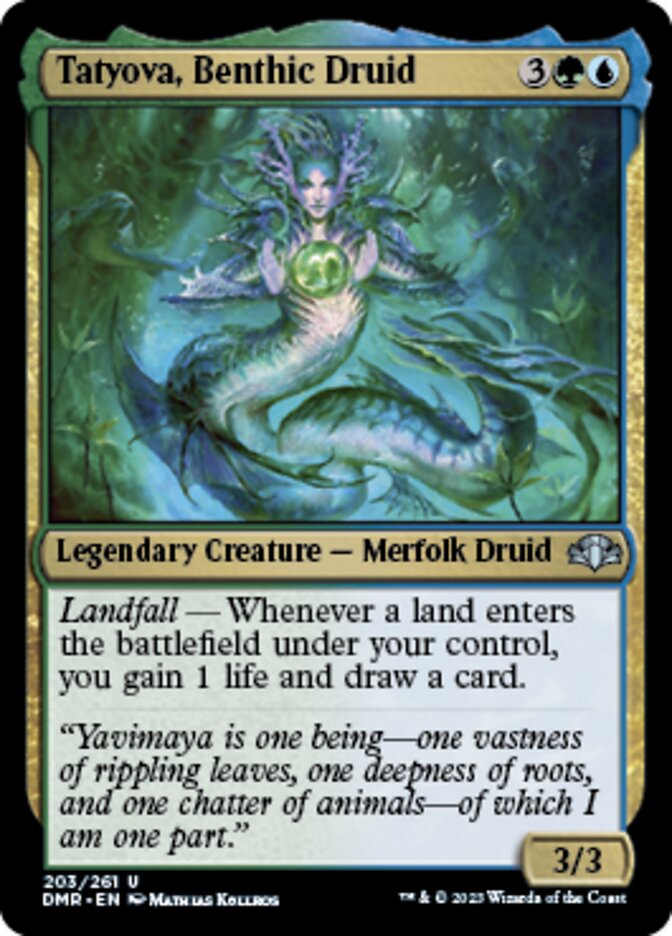 Tatyova, Benthic Druid [Dominaria Remastered] | Jomio and Rueliete's Cards and Comics