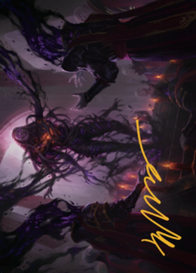 Braids, Arisen Nightmare Art Card 1 (Gold-Stamped Signature) [Dominaria United Art Series] | Jomio and Rueliete's Cards and Comics