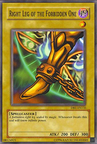 Right Leg of the Forbidden One [DB1-EN135] Common | Jomio and Rueliete's Cards and Comics