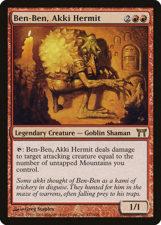 Ben-Ben, Akki Hermit [Champions of Kamigawa] | Jomio and Rueliete's Cards and Comics