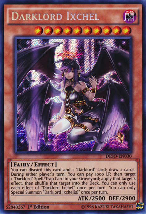 Darklord Ixchel [DESO-EN030] Secret Rare | Jomio and Rueliete's Cards and Comics