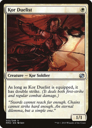 Kor Duelist [Modern Masters 2015] | Jomio and Rueliete's Cards and Comics