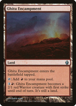 Ghitu Encampment [Premium Deck Series: Fire and Lightning] | Jomio and Rueliete's Cards and Comics