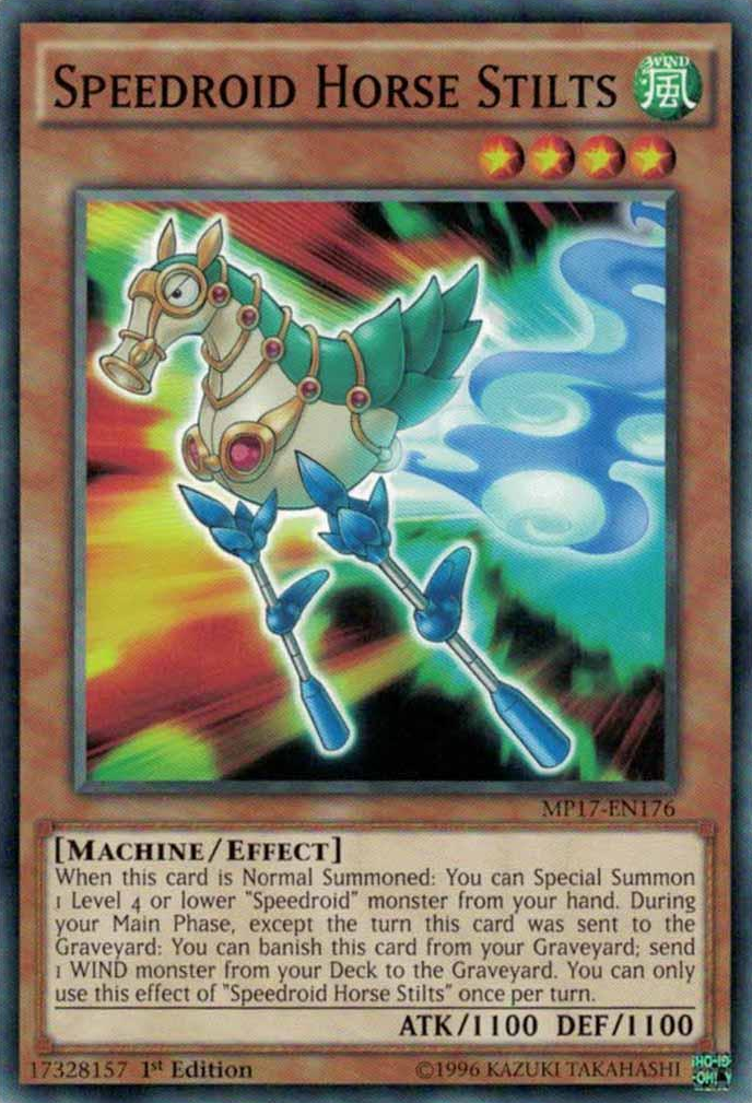 Speedroid Horse Stilts [MP17-EN176] Common | Jomio and Rueliete's Cards and Comics