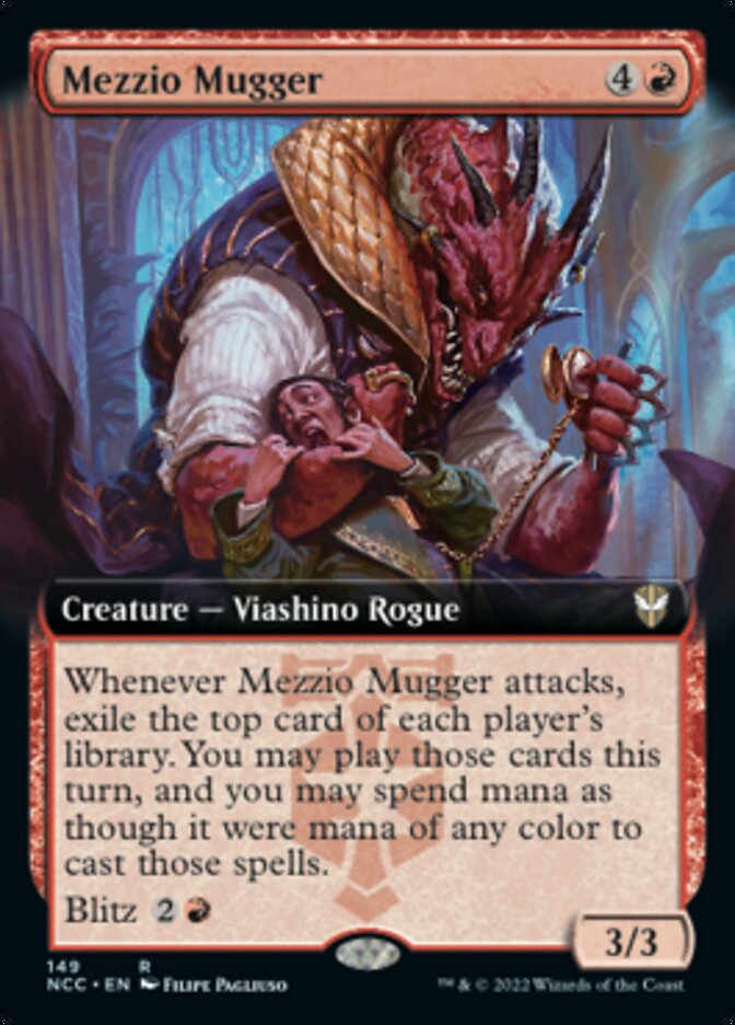 Mezzio Mugger (Extended Art) [Streets of New Capenna Commander] | Jomio and Rueliete's Cards and Comics