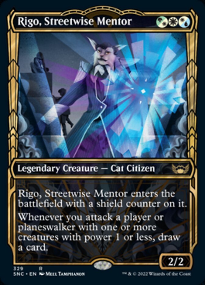 Rigo, Streetwise Mentor (Showcase Golden Age) [Streets of New Capenna] | Jomio and Rueliete's Cards and Comics