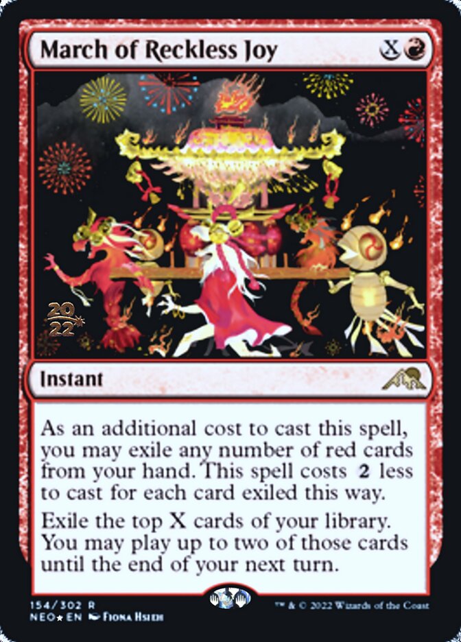 March of Reckless Joy [Kamigawa: Neon Dynasty Prerelease Promos] | Jomio and Rueliete's Cards and Comics