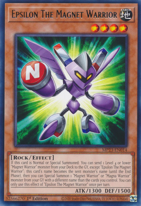 Epsilon The Magnet Warrior [MP23-EN014] Rare | Jomio and Rueliete's Cards and Comics