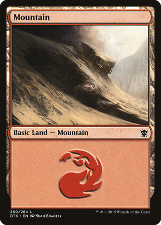 Mountain (260) [Dragons of Tarkir] | Jomio and Rueliete's Cards and Comics