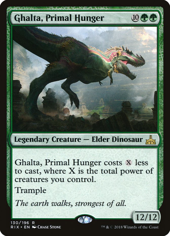 Ghalta, Primal Hunger [Rivals of Ixalan] | Jomio and Rueliete's Cards and Comics